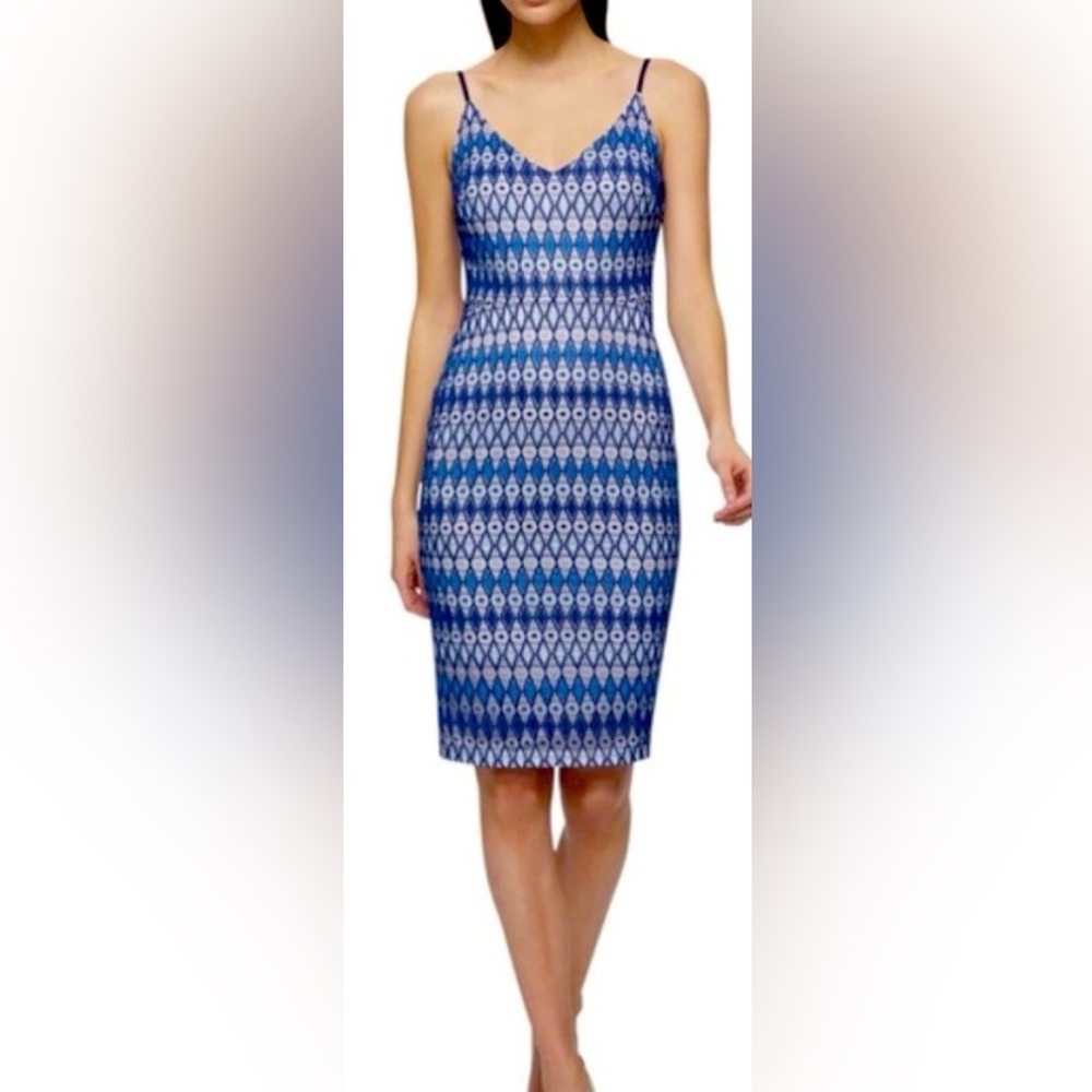 Guess Blue and White Crochet Slip Dress - Picture 3 of 11